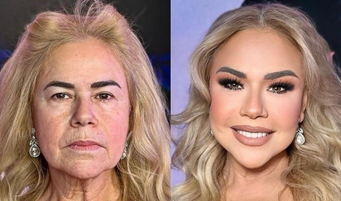 Удивительные преображения женщин до и после макияжа (15 фото)