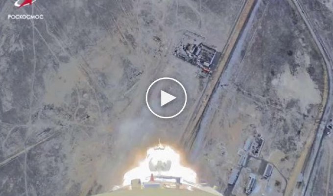 Видео с бортовой камеры РН «Союз-ФГ» за 3 декабря