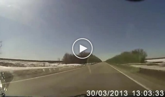 Самарский водитель снял свою смерть на регистратор (жесть)
