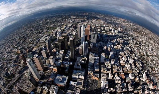 Смотрим на Лос-Анджелес с воздушного шара