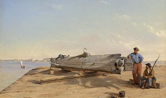 17 февраля 1864 года первое боевое применение подводной лодки (10 фото)
