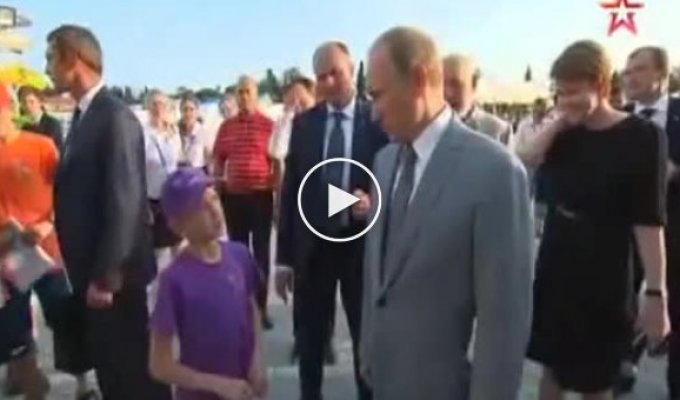 Путин объяснил мальчику что происходит с рублем