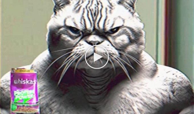 Нейросети создали рекламу кошачьего корма и получился безумный результат
