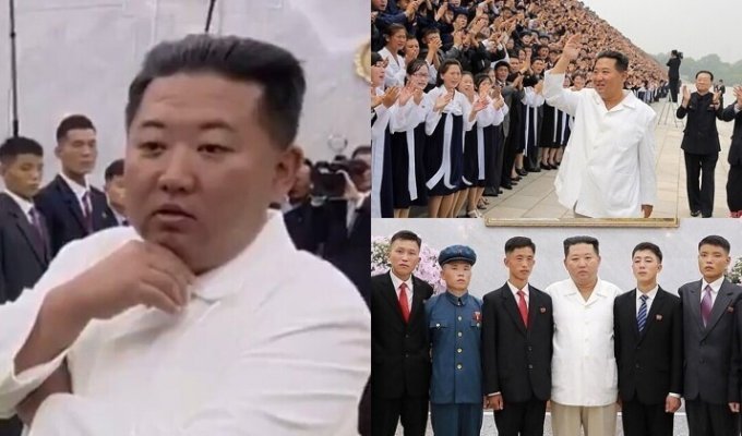 "А не двойник ли?": в соцсетях обсуждают встречу изменившегося Ким Чен Ына с молодежью в Пхеньяне (10 фото + 2 видео)