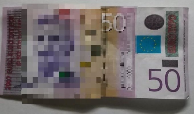 Афера с купюрой в 50 евро (2 фото)