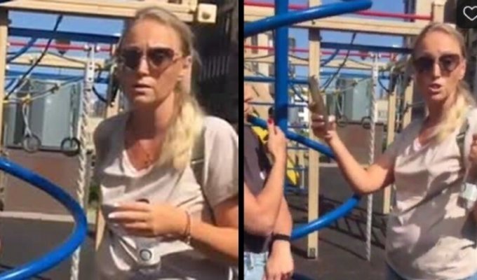 В Петербурге "яжемать" выгнала детей-инвалидов с площадки, чтобы те не пугали ее дочь (4 фото + 1 видео)