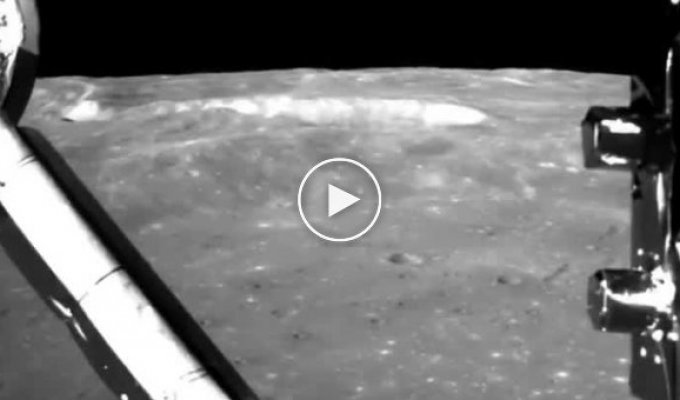 Видео посадки на обратную сторону Луны с бортовой камеры китайского аппарата Чанъэ-4
