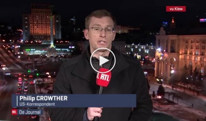 Журналист-полиглот Филипп Кроутер за день провел эфиры из Киева на шести языках