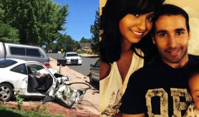 Отец намеренно разбился на автомобиле в попытке убить своего маленького сына (4 фото)