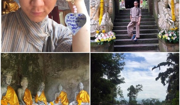 Буддийский монах совершил каминг-аут и стал визажистом, не отказавшись от сана (15 фото)