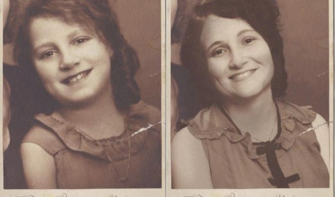 Девушка воссоздала фотографии своих родственников, сделав это с невероятной точностью (8 фото)