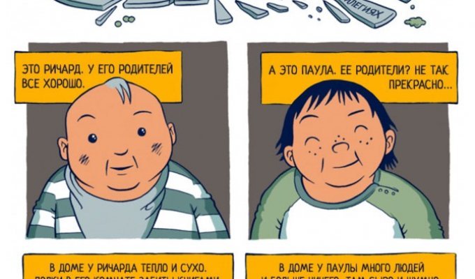 Комикс о реальной жизни разных людей от Тоби Морриса (5 картинок)