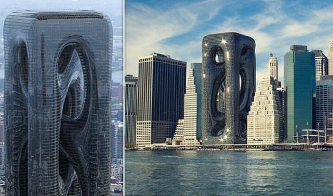Турецкие архитекторы предлагают построить на Манхэттене необычную высотку (8 фото)