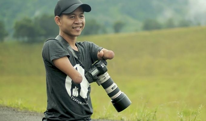 Этот фотограф родился без рук и ног, но его фотографии говорят сами за себя (23 фото)