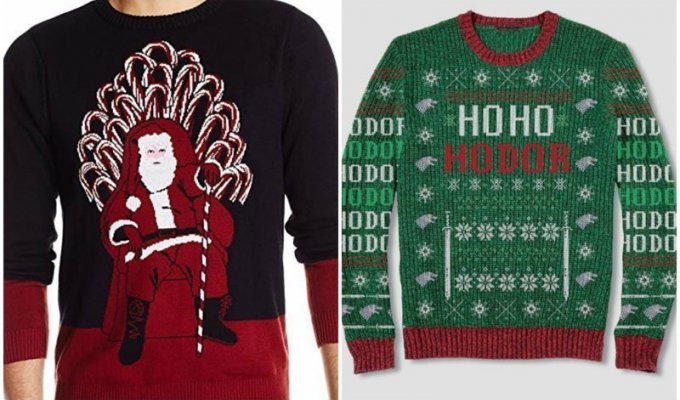 Забавные "уродливые" рождественские свитера в стиле "Игры престолов" (10 фото)
