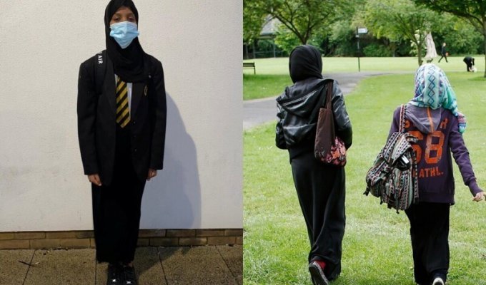 Родителям мусульманки пригрозили судом за отказ ребенка носить короткую юбку (5 фото)