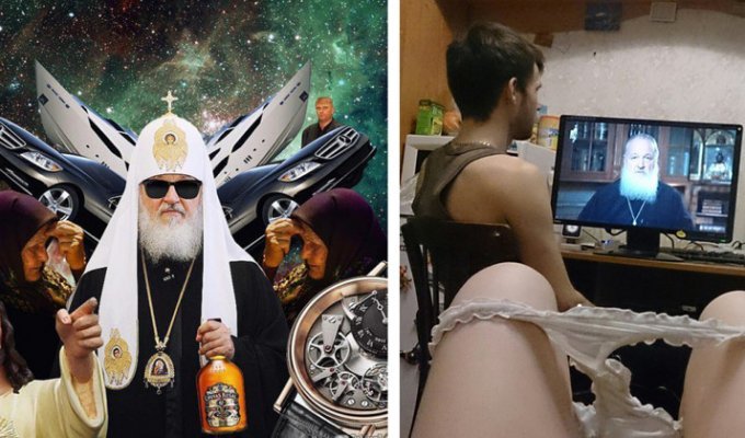 8 лет во главе РПЦ: Патриарх Кирилл через призму рунета (27 фото + 1 видео)