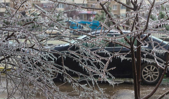 Ледяной дождь обрушился на Россию (18 фото + 4 видео)