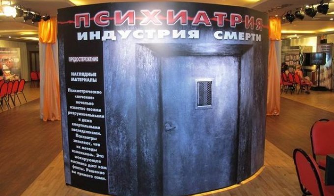 Выставка 'Психиатрия - индустрия смерти' в Перми (17 фото)