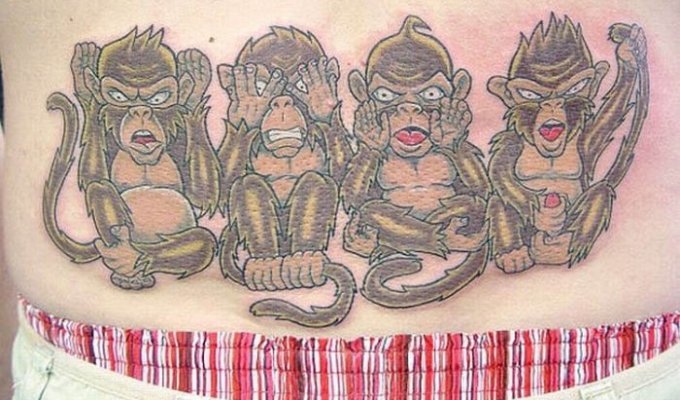 Безумные татуировки обезьян (20 фото)