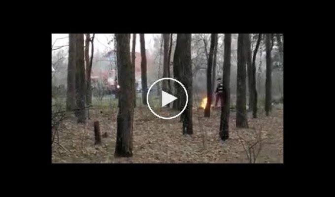 Мужчина попытался пожарить шашлыки в лесу во время карантина