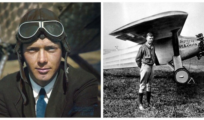История  в фотографиях: эпичное путешествие Чарльза Линдберга, ставшее  первым в мире беспосадочным трансатлантическим перелётом (11 фото)