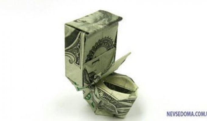 Оригами из денег (43 фотографии)