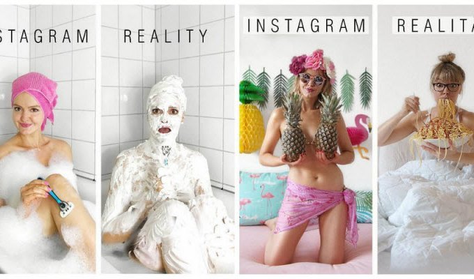 Креативная немка высмеивает гламурные фотографии из Instagram (25 фото)