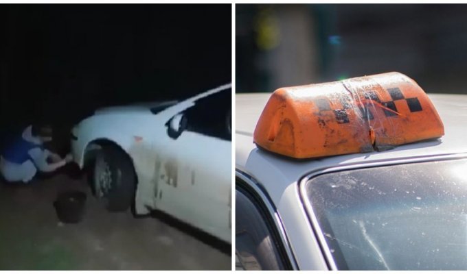 В Бурятии таксистка за неуплату проезда заставила пассажирок мыть ее машину (3 фото + 1 видео)