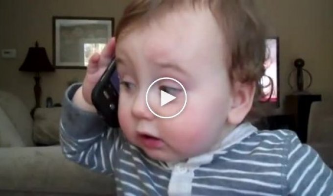 Первый разговор ребенка по телефону