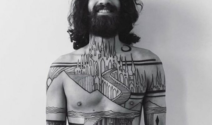 Архитектурные татуировки сейчас в тренде (60 фото)