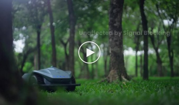 В Китае выпустили робота-газонокосилку в виде Cybertruck