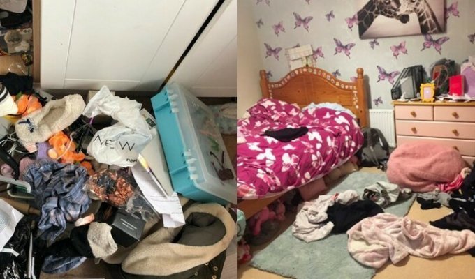 Бардак и дети: ведущий ВВС пожаловался на беспорядок в комнате дочери и спровоцировал флешмоб (7 фото)