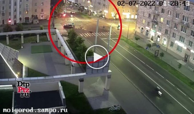 О нелегкой доле мотоциклистов ДТП в центре Петрозаводска