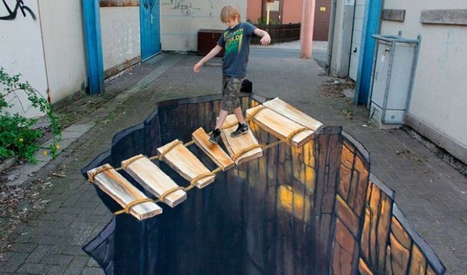 Уличные 3D-рисунки Николая Арндта ... (22 фото)