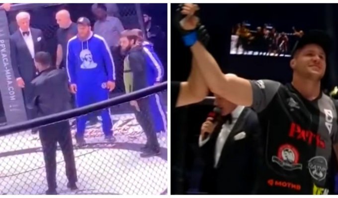 Кадыров заставил извиниться чеченца, бросившего бутылку в русского бойца MMA в Грозном (2 фото + 2 видео)