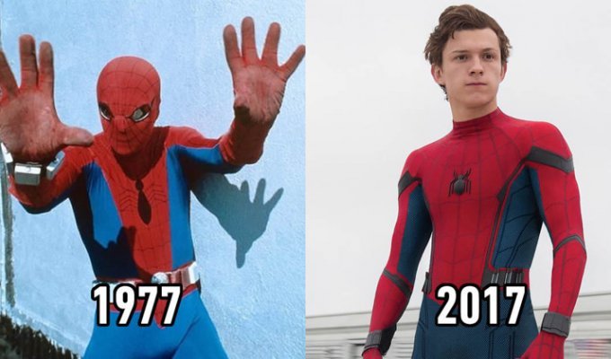 Легендарные супергерои тогда и сейчас (18 фото)