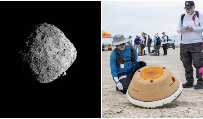 "Большой день в истории": на Землю вернулась капсула с грунтом с астероида Бенну (4 фото + 2 видео)