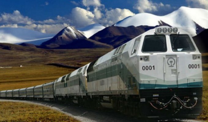 Железная дорога в Тибет (44 фото)