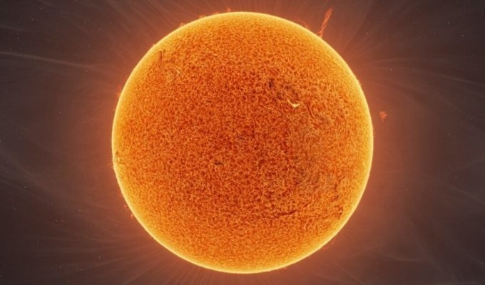 Дуэт астрофотографов представил 140-мегапиксельную фотографию Солнца (4 фото + 1 видео)