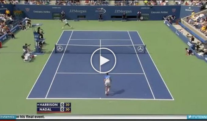 Красивый удар от Rafael Nadal