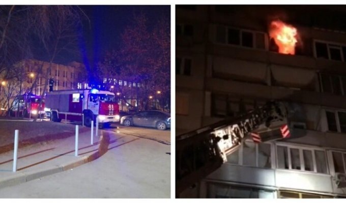 Халатность спасателей или случайность? Люди сгорели заживо в московской квартире (3 фото + 3 видео)