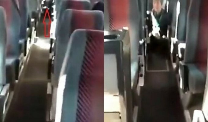 Их нравы: китайская туристка справила нужду прямо в российском туристическом автобусе (2 фото + 2 видео)