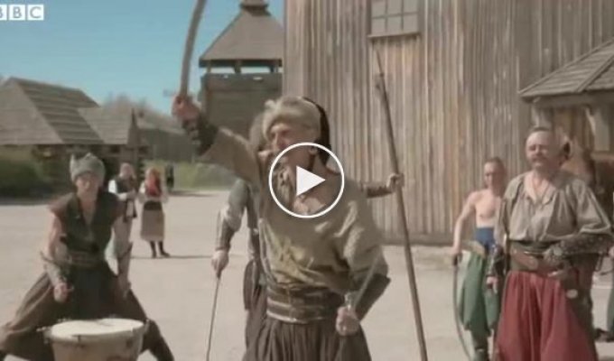BBC сняло ролик про козаков с острова Хортица