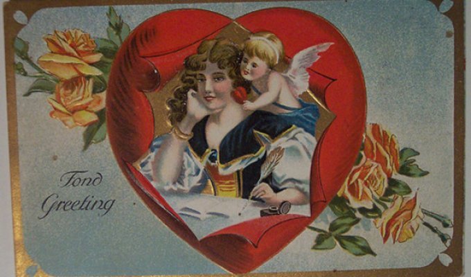 Старинные открытки ко дню св.Валентина (64 фото)