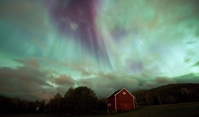 Сказочные небеса Норвегии (7 фото)
