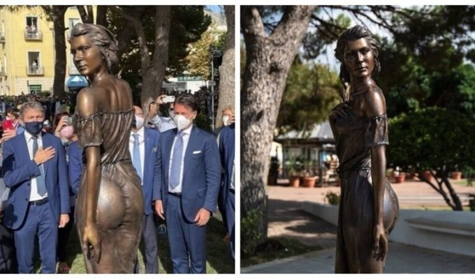 Сексапильная итальянская статуя кружит головы и разбивает сердца (8 фото)
