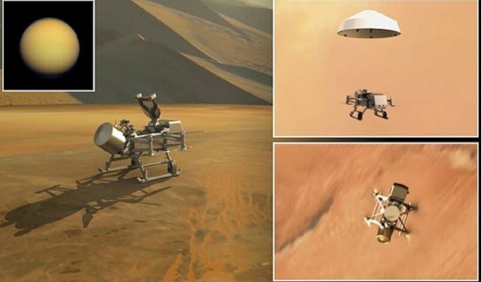 НАСА отправит на Титан "стрекозу" (4 фото)