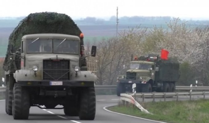Автопробег грузовых автомобилей марки КрАЗ в Германии (3 фото + 3 видео)