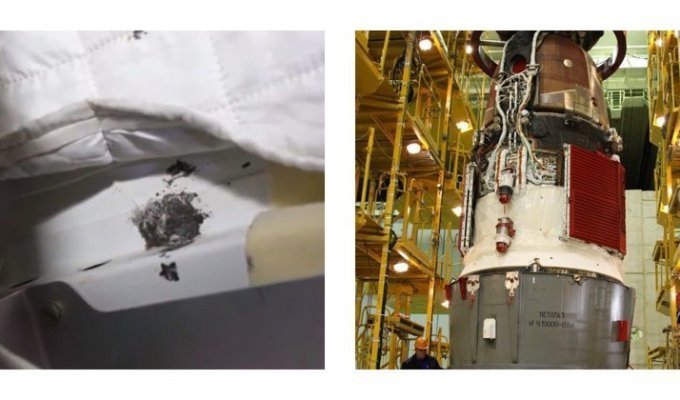 "Просверлили намеренно": в РКК "Энергия" озвучили причину повреждения обшивки корабля (3 фото)